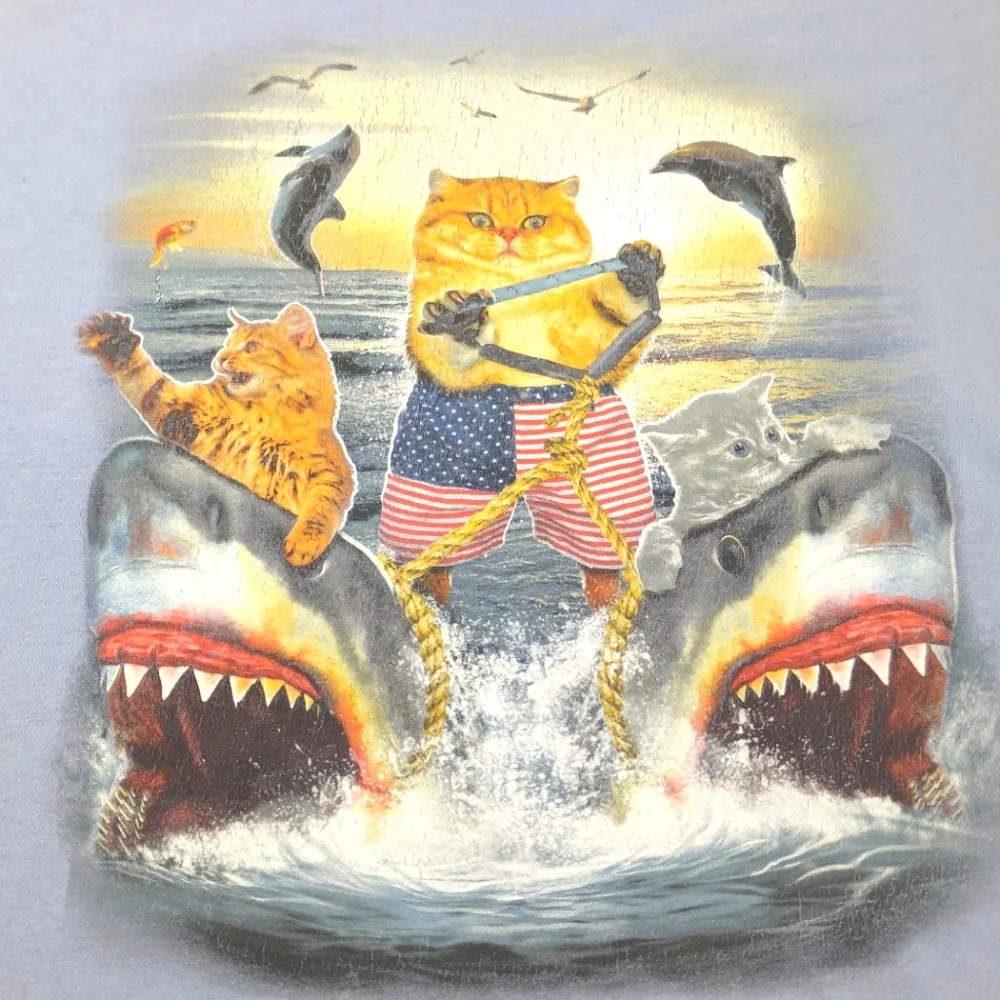 FIFTH Sun Shark Skiing Cats XL - Picture 1 of 8